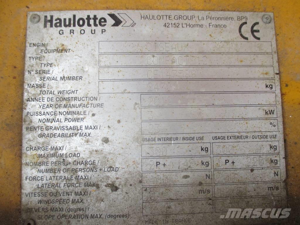 Haulotte Compact 12 Scheren-Arbeitsbühnen