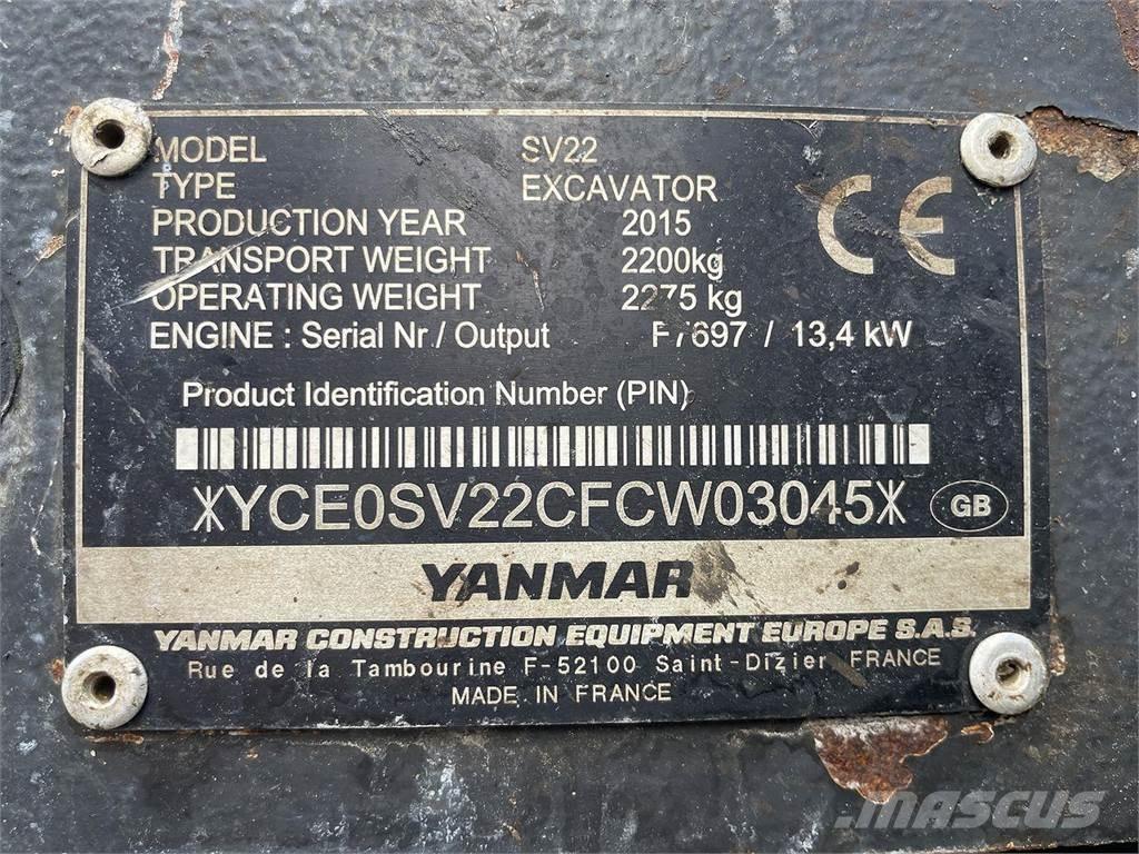 Yanmar SV22 Mobilbagger