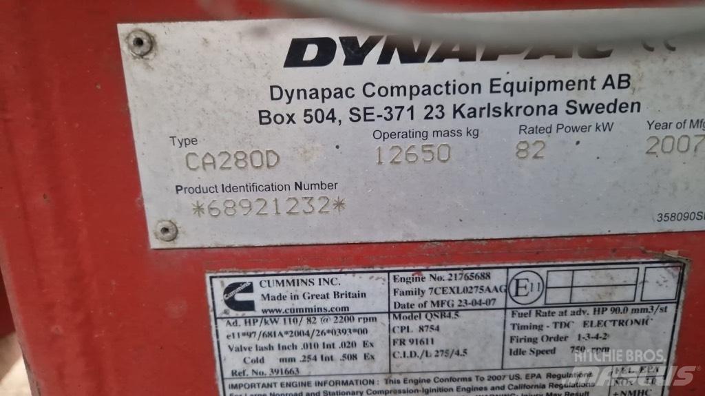 Dynapac Ca280d Tandemwalzen