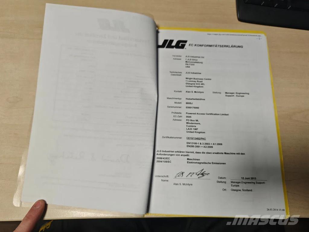 JLG 660 SJ Teleskopbühnen