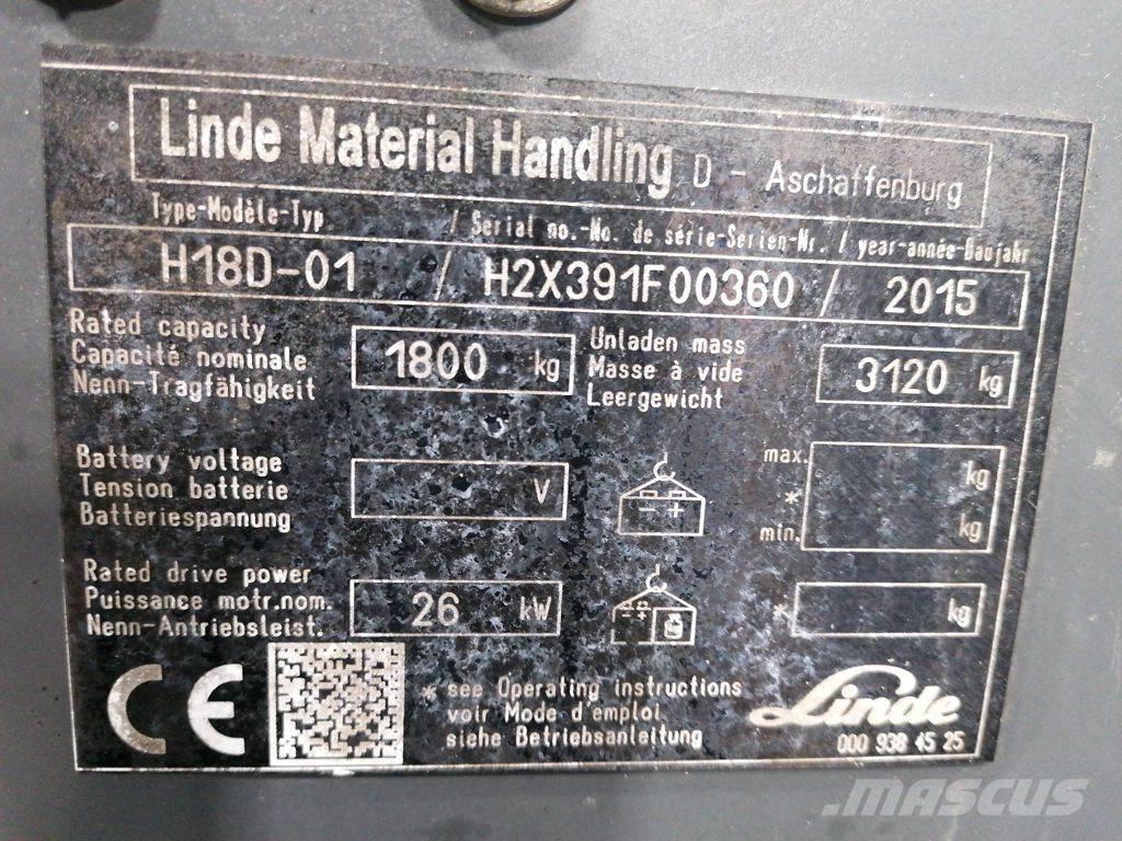 Linde H18D-01 Gasstapler
