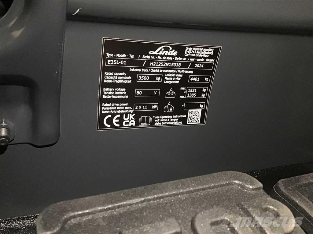 Linde E35L Elektrostapler