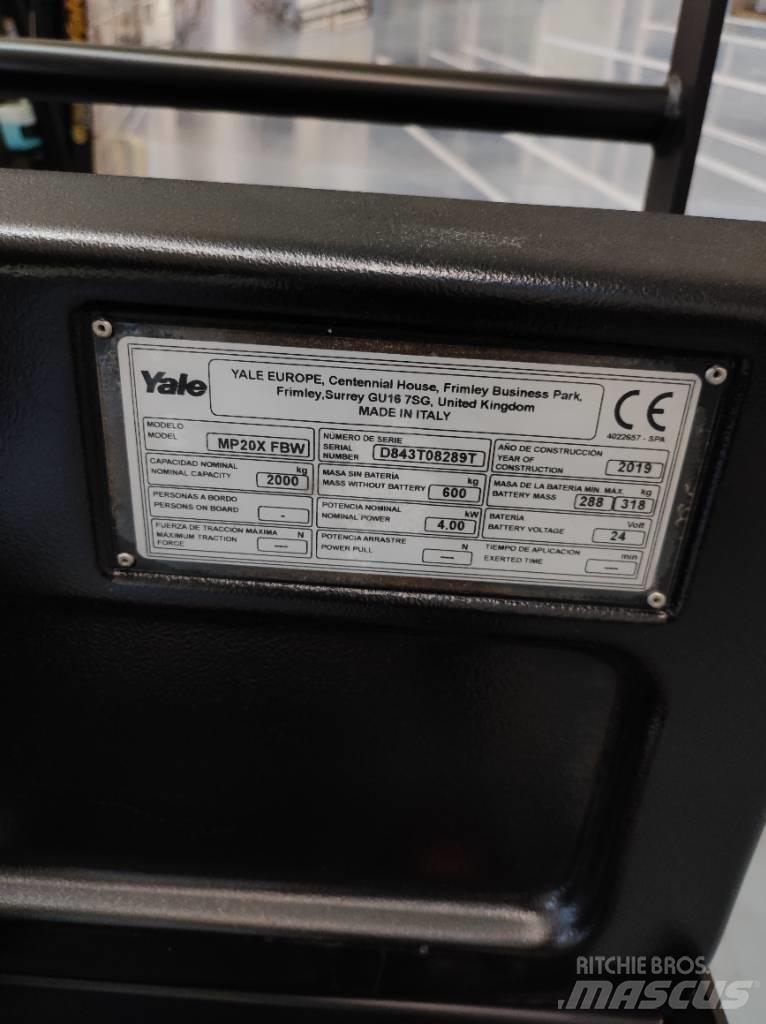 Yale MP20X Gabelstapler mit Fahrerstand