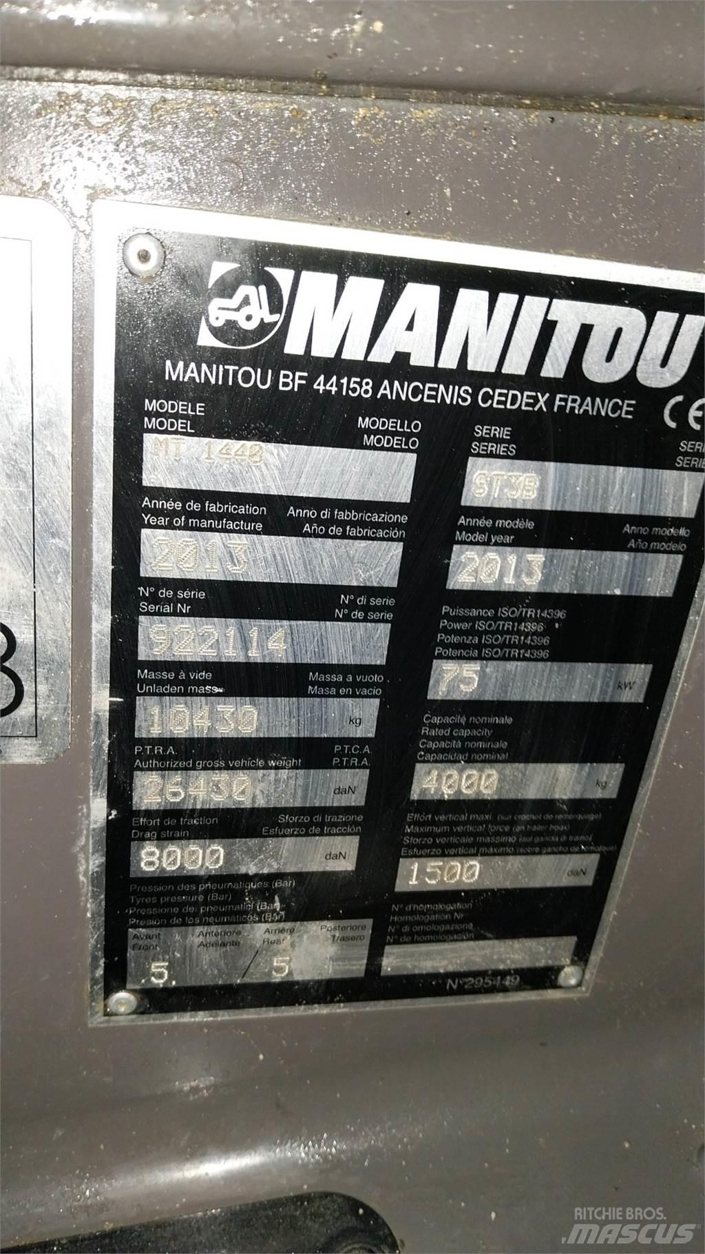 Manitou MT1440 Teleskoplader