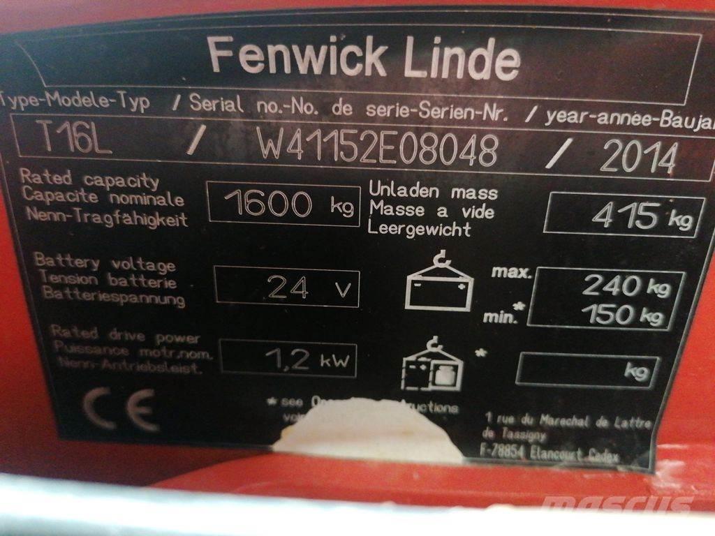 Linde T16L Niedergabelstapler