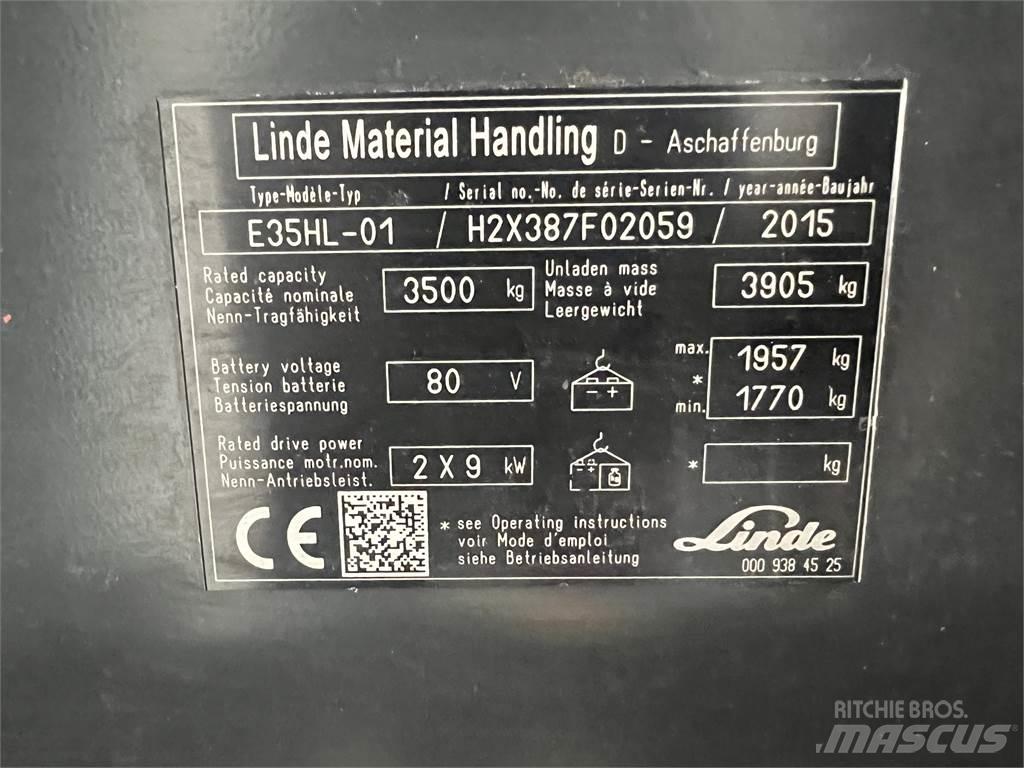 Linde E35HL-01 Elektrostapler