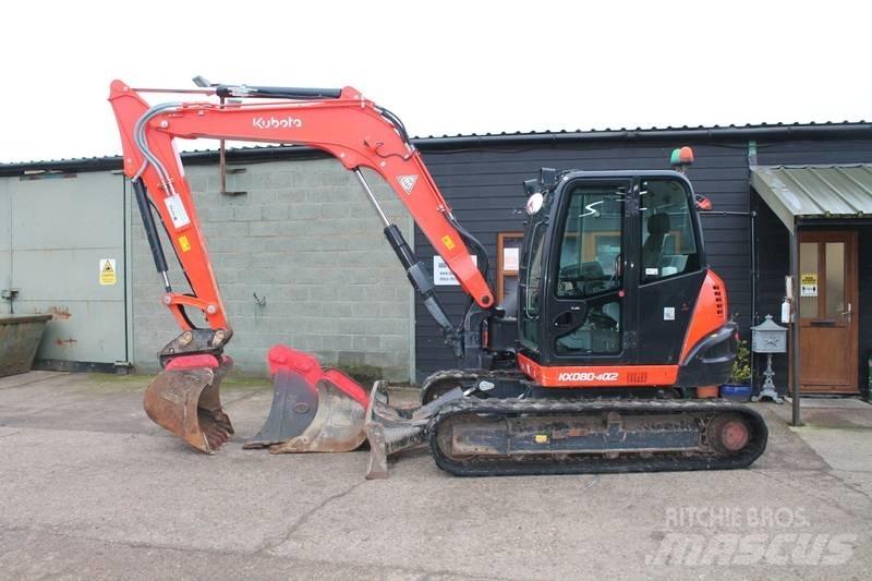 Kubota KX 080-4 Midibagger  7t - 12t