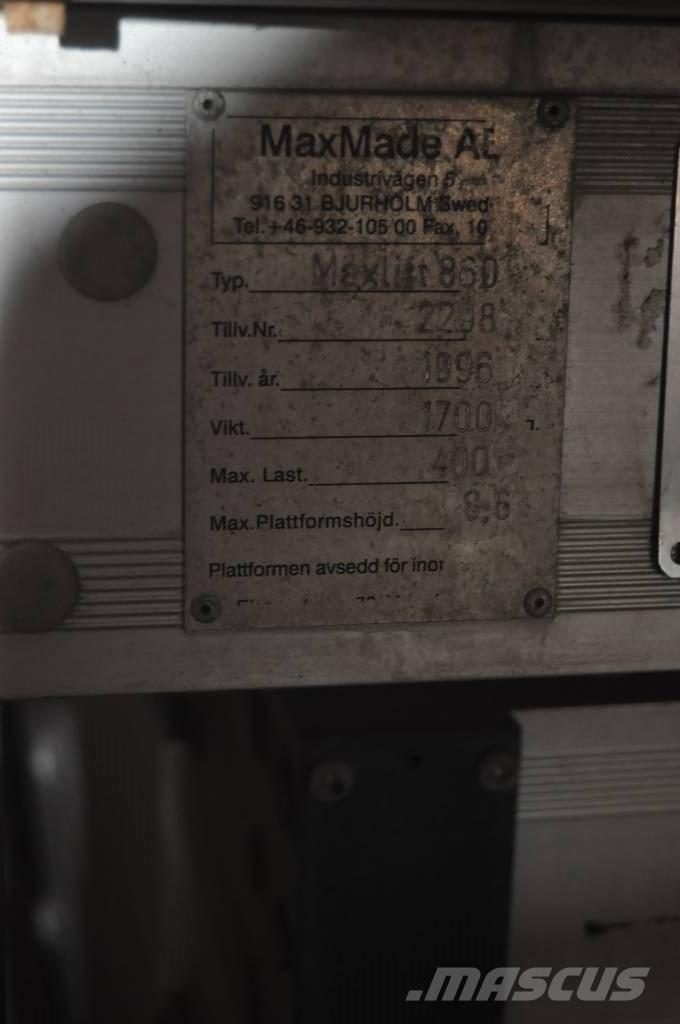  Max Made AB SAXLIFT Sonstige Flurförderzeuge