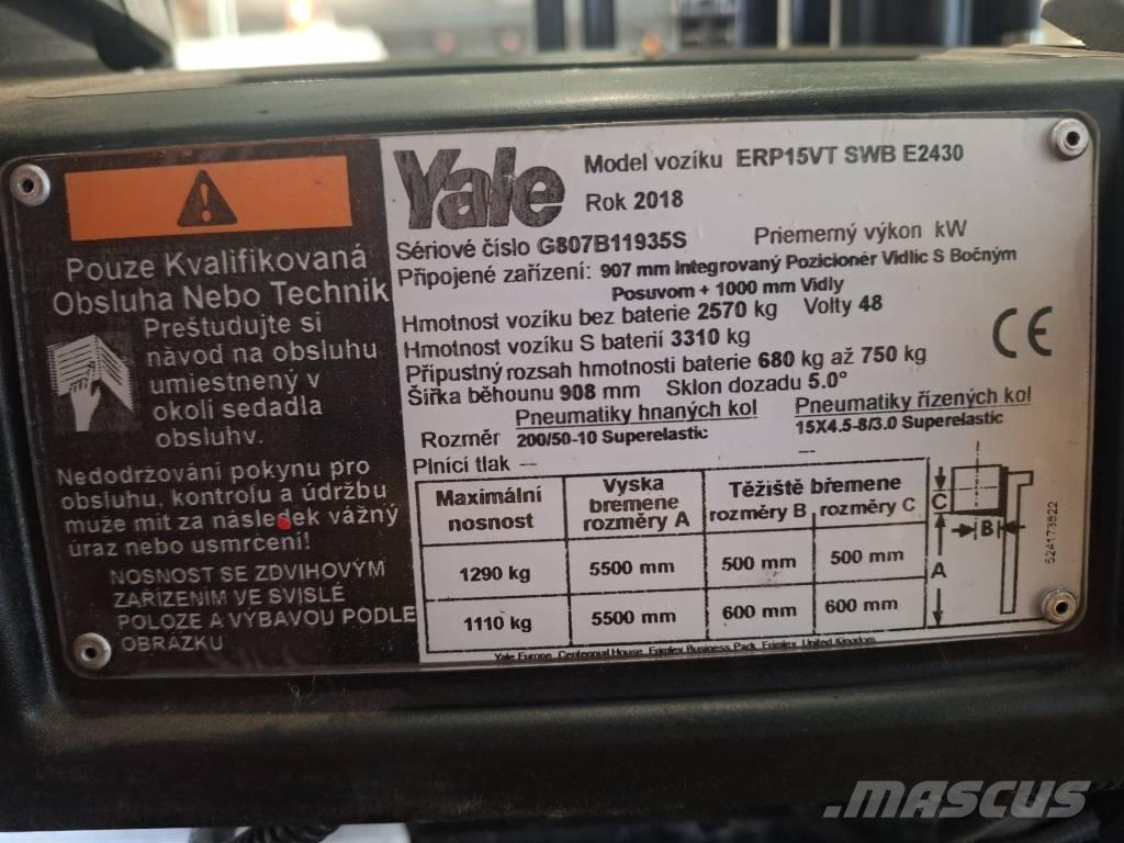 Yale ERP15VT Elektrostapler