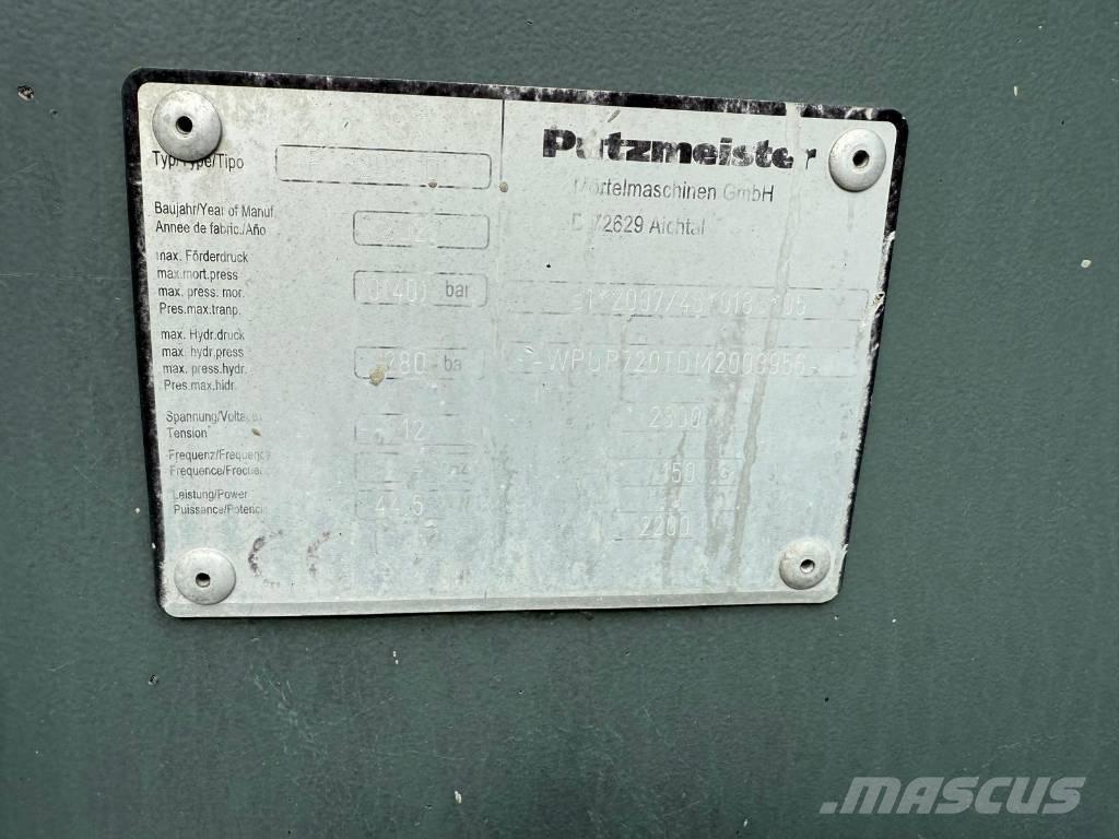 Putzmeister P 720 TD Betonpumpen