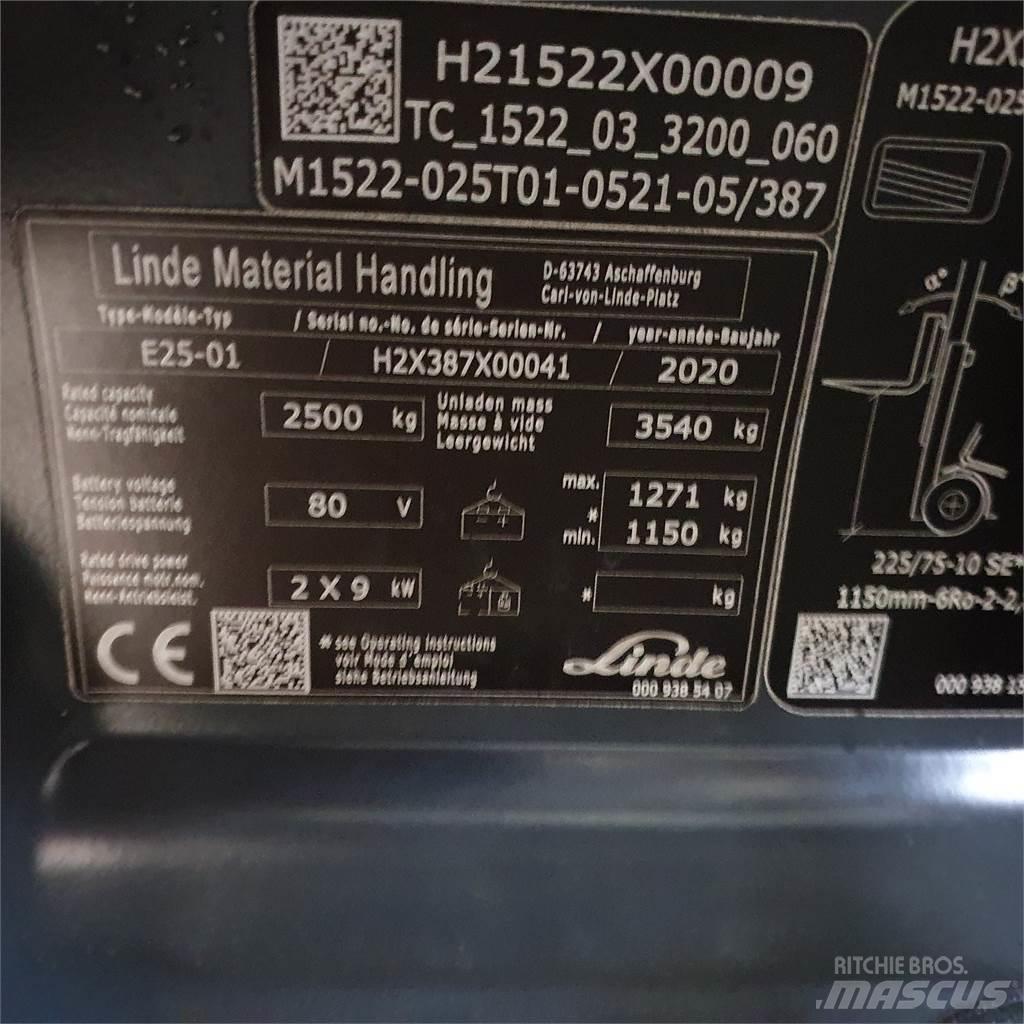 Linde E25 Elektrostapler