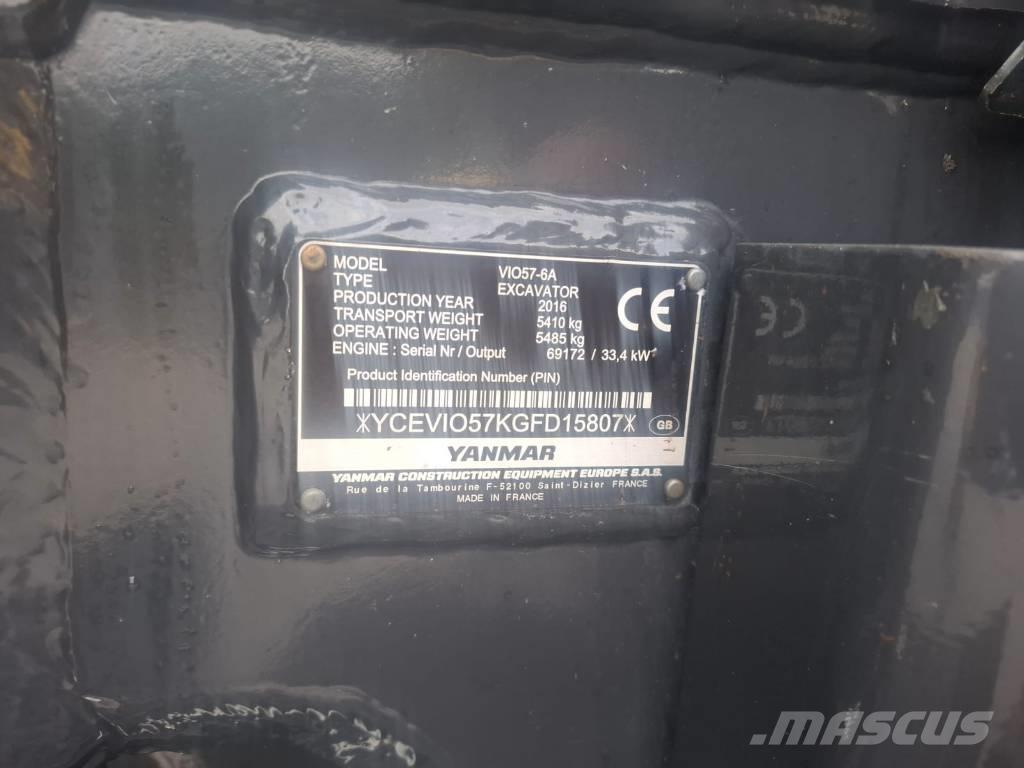 Yanmar vio 57-6A Minibagger < 7t