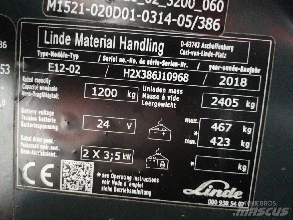 Linde E12-02 Elektrostapler