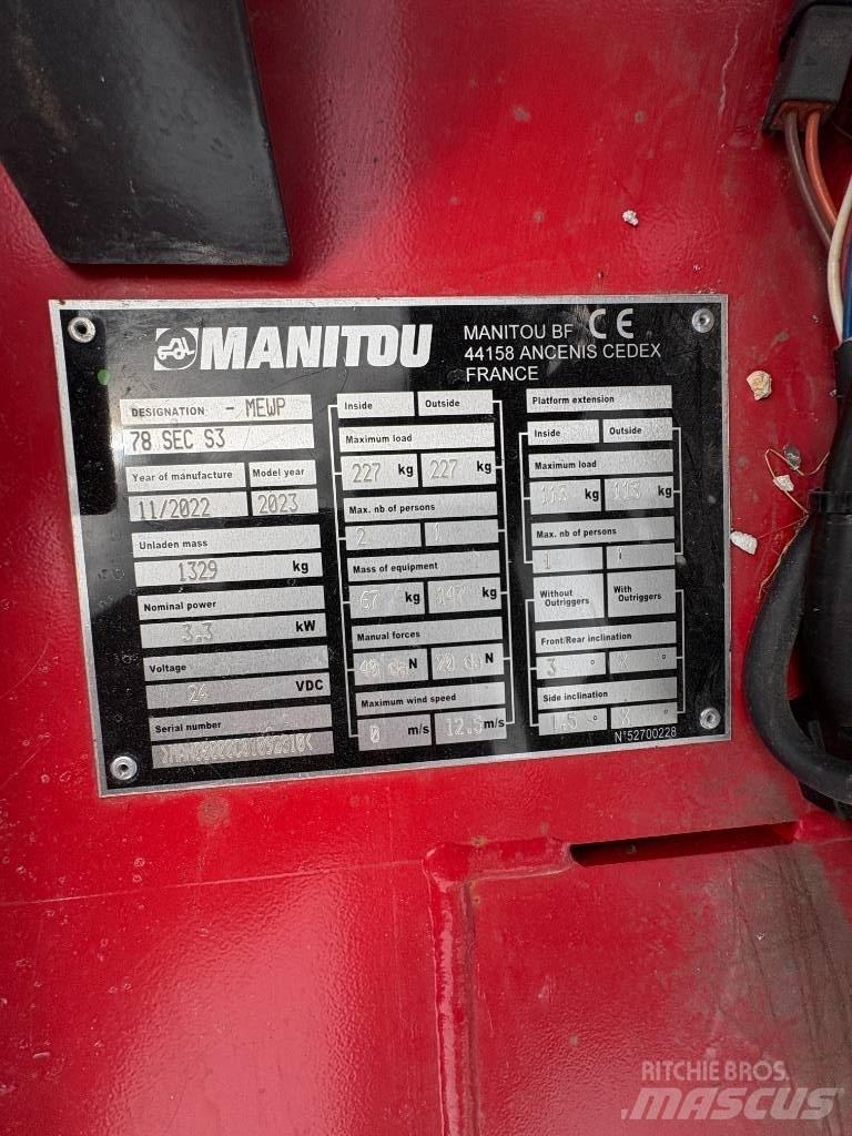 Manitou 78 SEC Scheren-Arbeitsbühnen