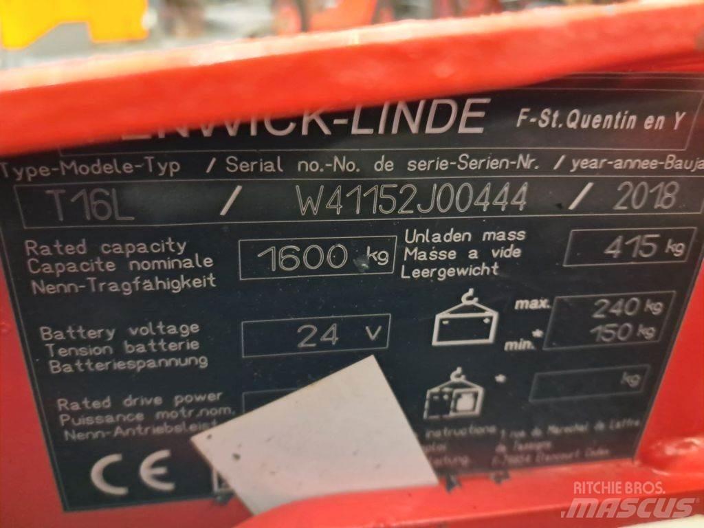 Linde T16L Niedergabelstapler
