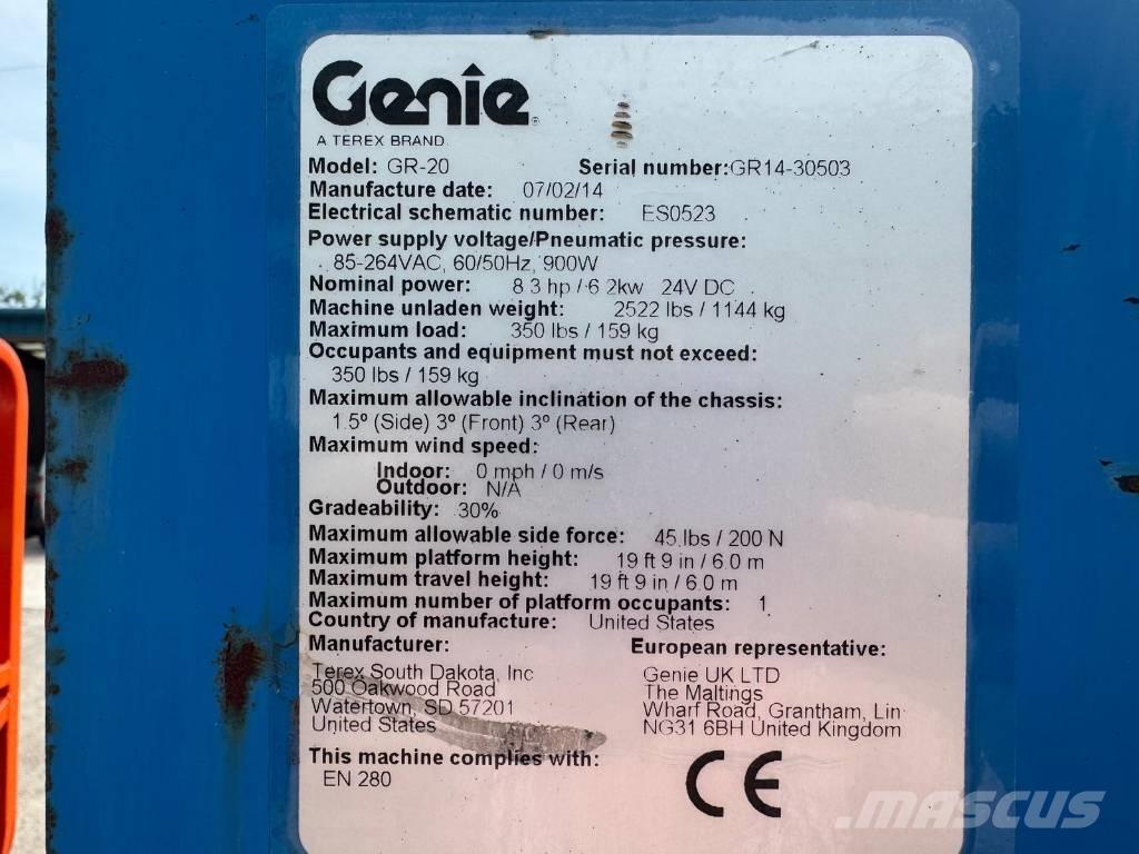 Genie GR 20 Personenaufzüge