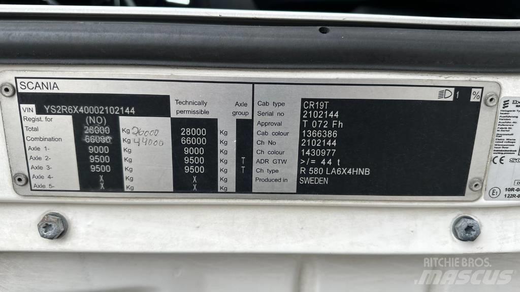 Scania R 580 Sattelzugmaschinen