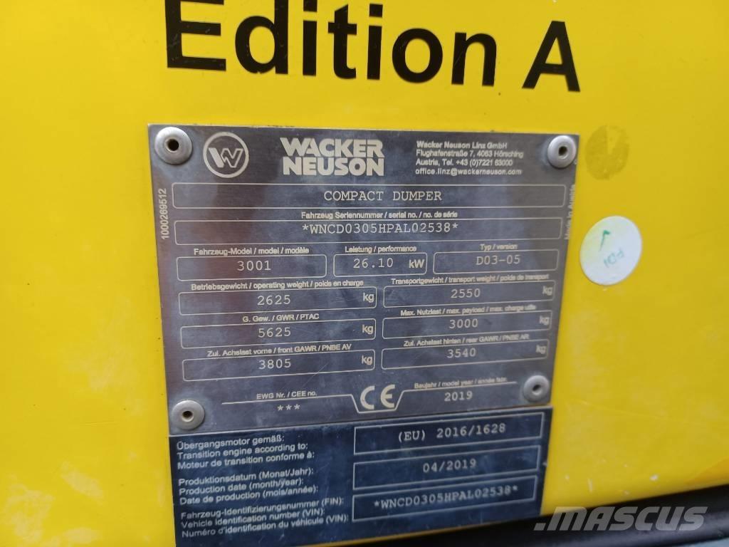 Wacker Neuson 3001 Minidumper