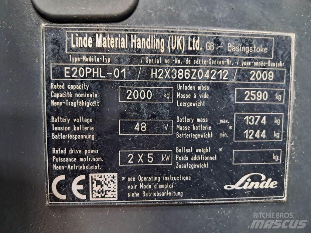 Linde E20PHL-01 Elektrostapler