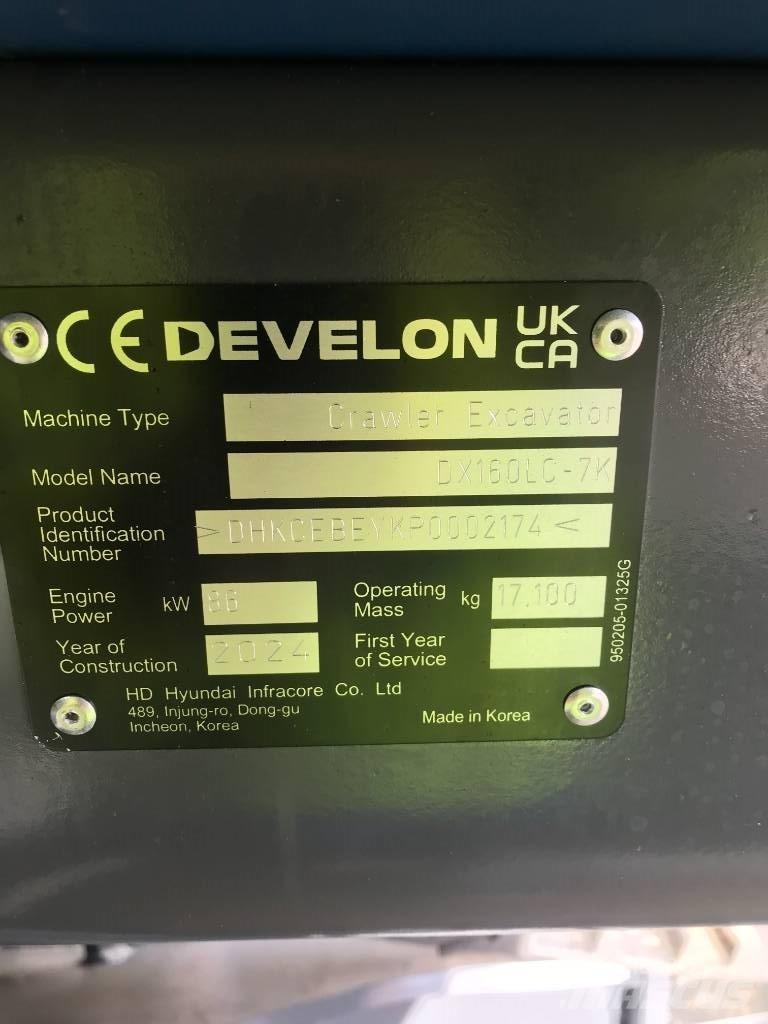 Develon DX160LC-7K Raupenbagger