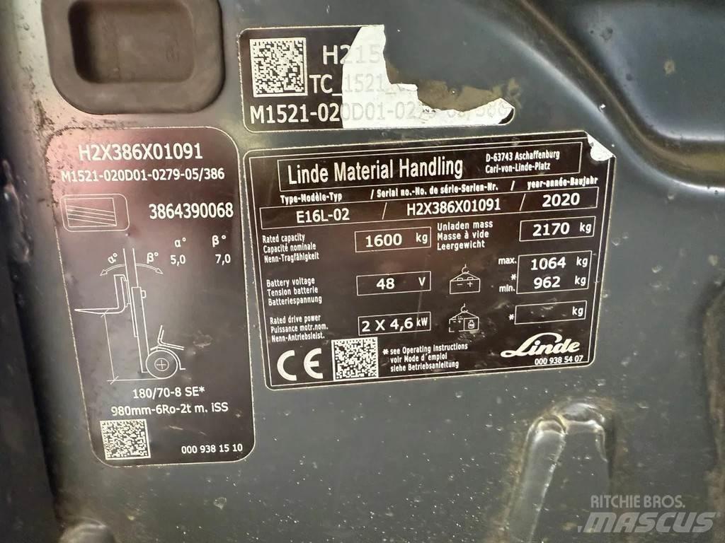 Linde E16L-02 Andere Gabelstapler