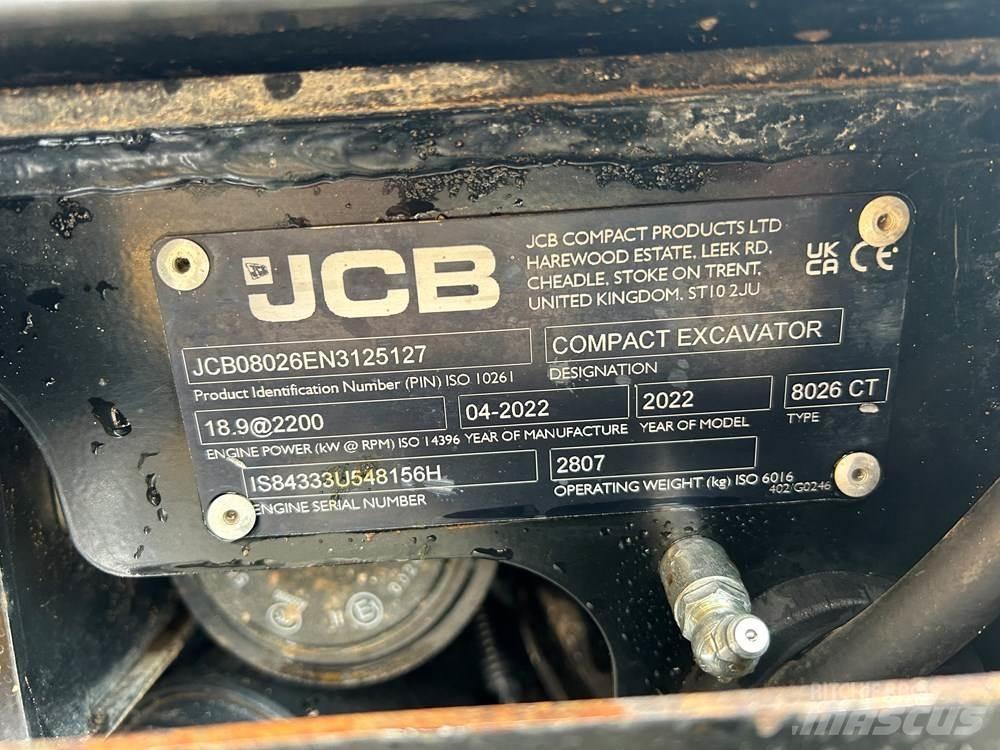 JCB 8026 CTS Minibagger < 7t