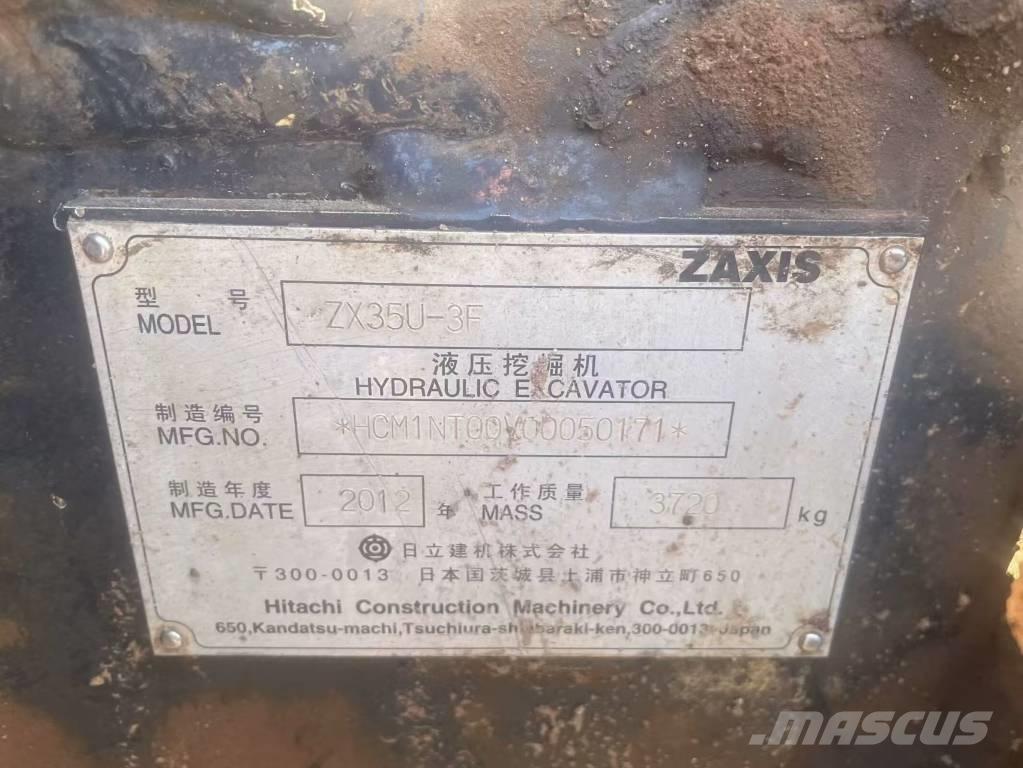 Hitachi ZX 35 U Minibagger < 7t