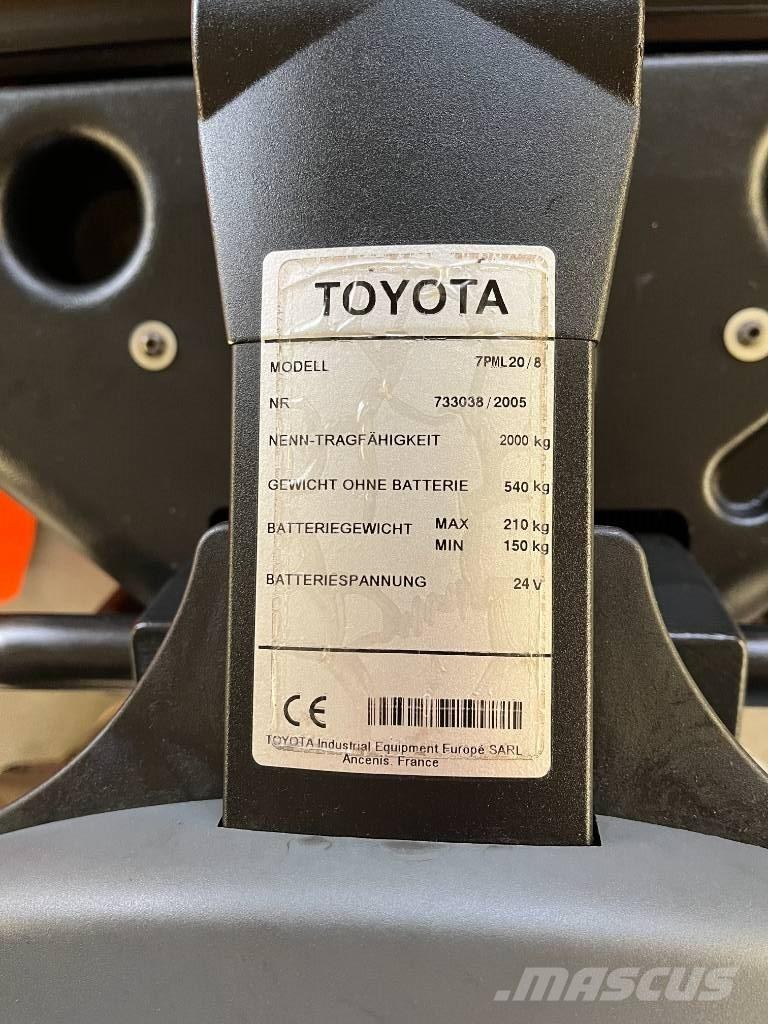 Toyota 7 PML 20 Niedergabelstapler
