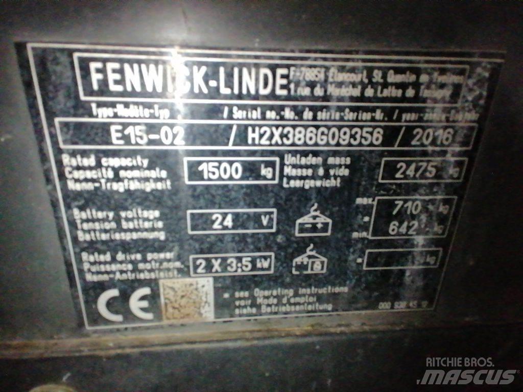 Linde E15-02 Elektrostapler