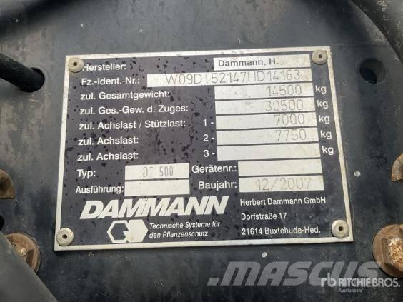 Dammann DT 5000 Selbstfahrende Sprühgeräte