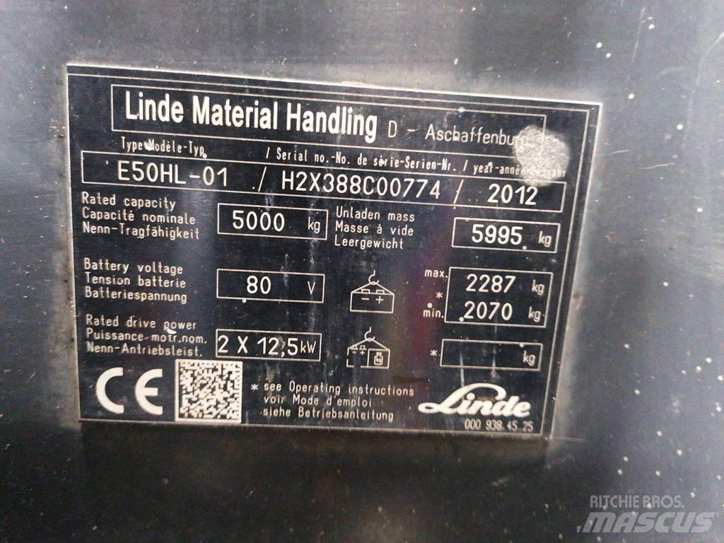 Linde E50HL-01 Elektrostapler