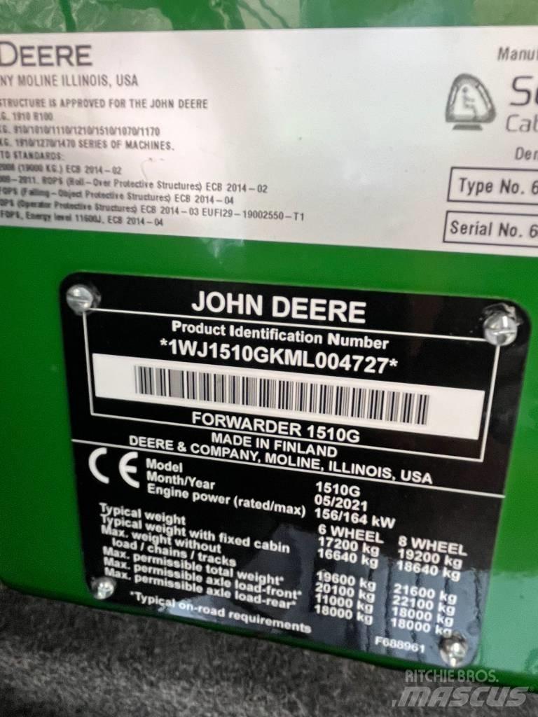 John Deere 1510 G Forwarder