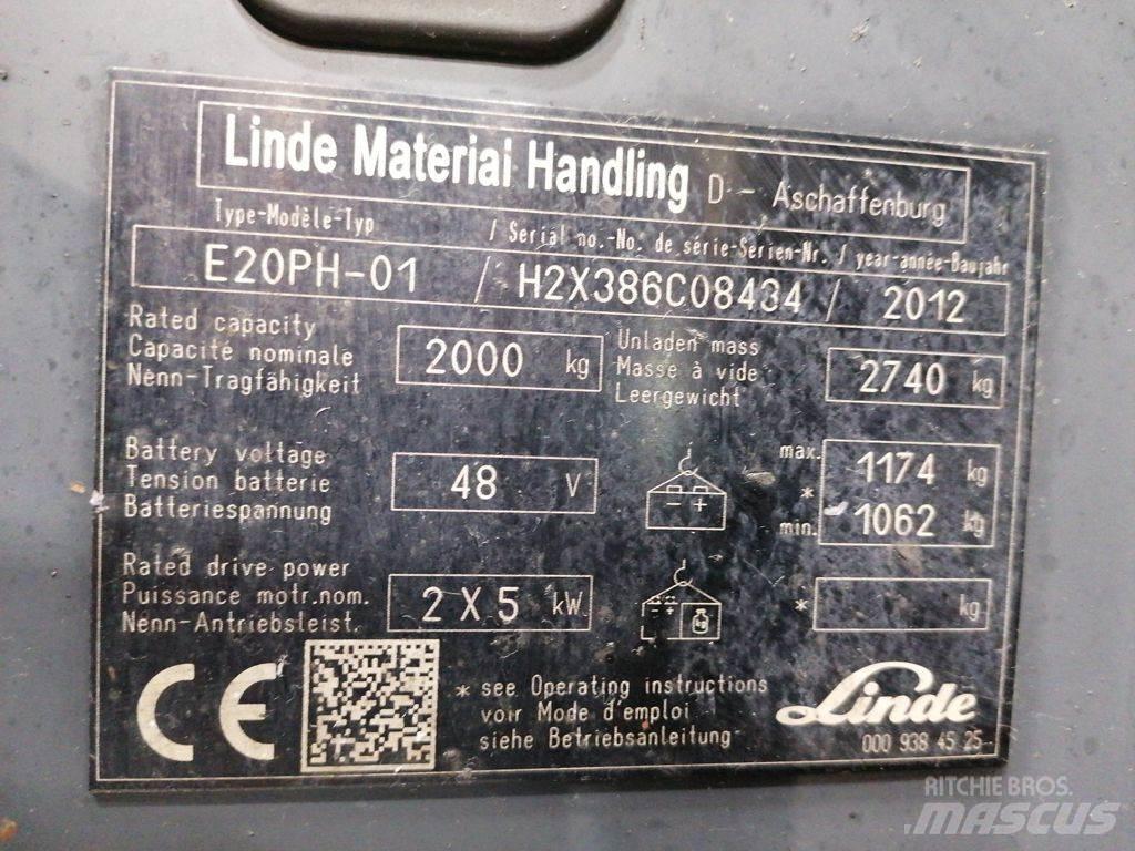 Linde E20PH-01 Elektrostapler