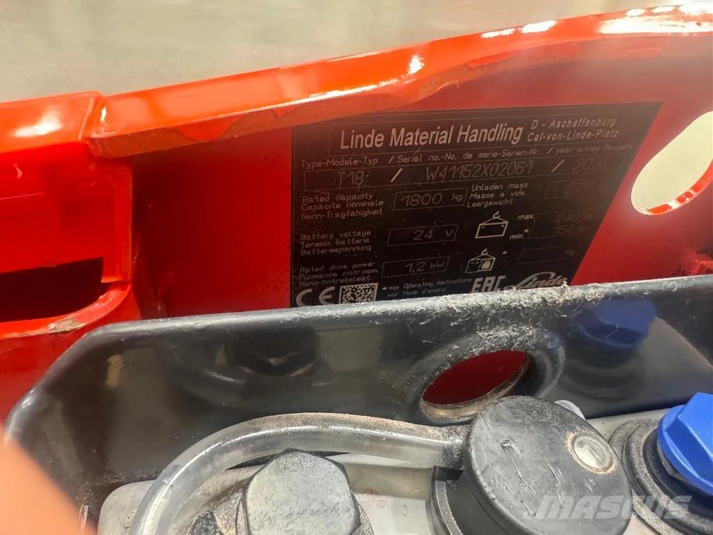 Linde T 18 Niedergabelstapler