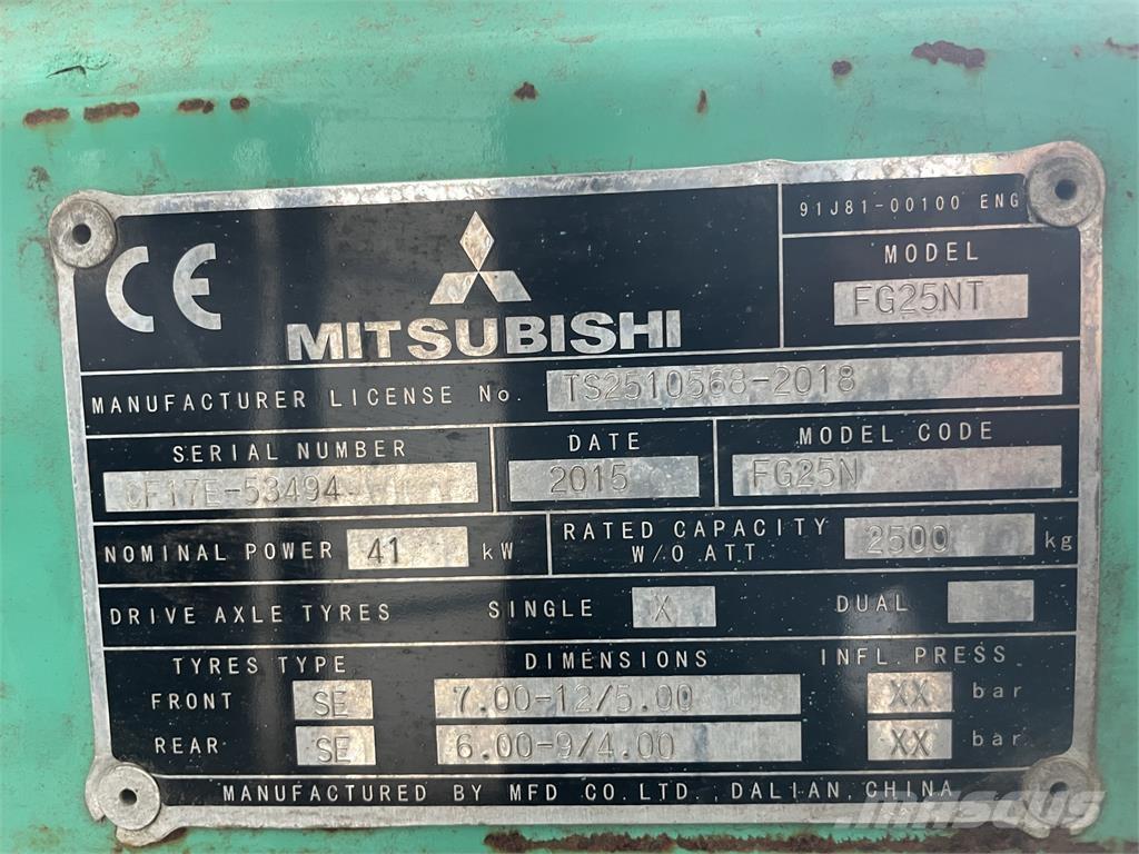 Mitsubishi FG25T Gasstapler