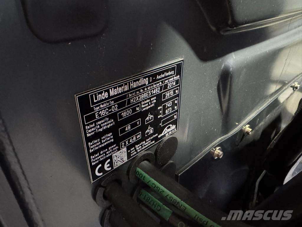 Linde E 16 C-02 Elektrostapler