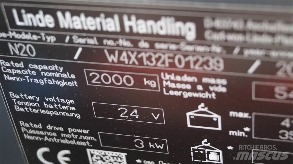 Linde N20 kurz Niederhub-Kommissionierer