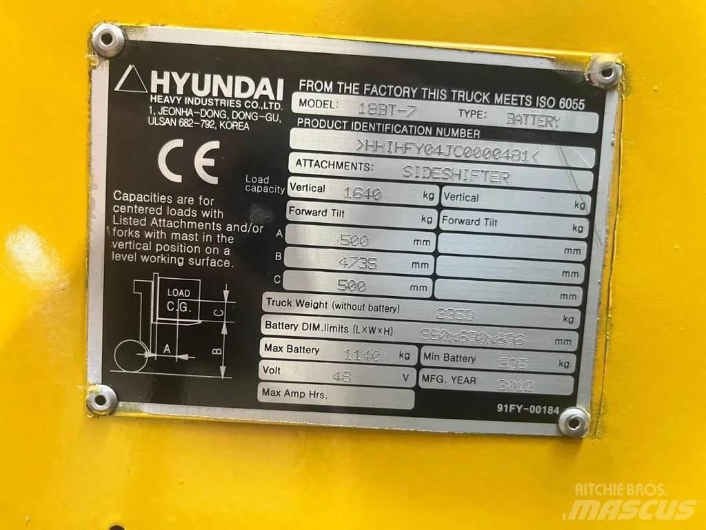 Hyundai 18BT-7 Elektrostapler