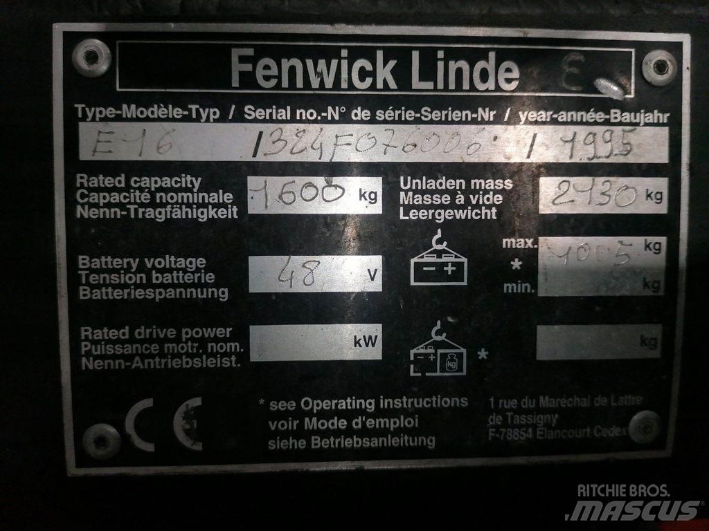 Linde E16 Elektrostapler
