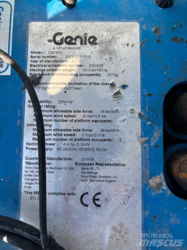 Genie GS 1932 Scheren-Arbeitsbühnen