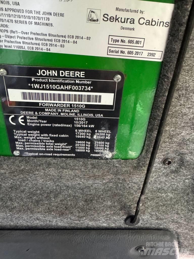 John Deere 1510G Forwarder