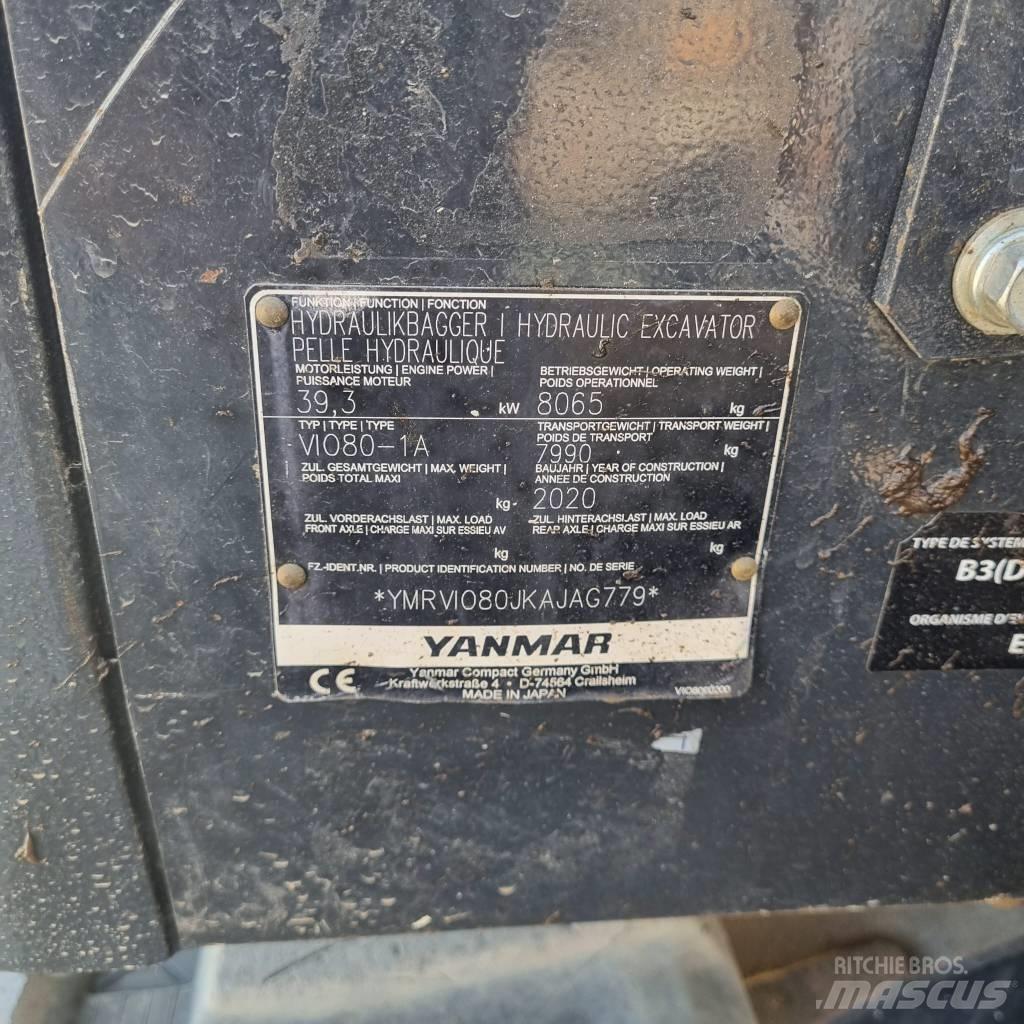 Yanmar Vio 80-1A Midibagger  7t - 12t