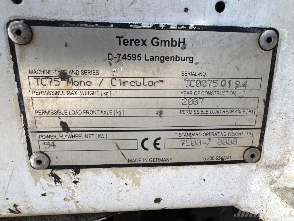 Terex TC 75 Midibagger  7t - 12t