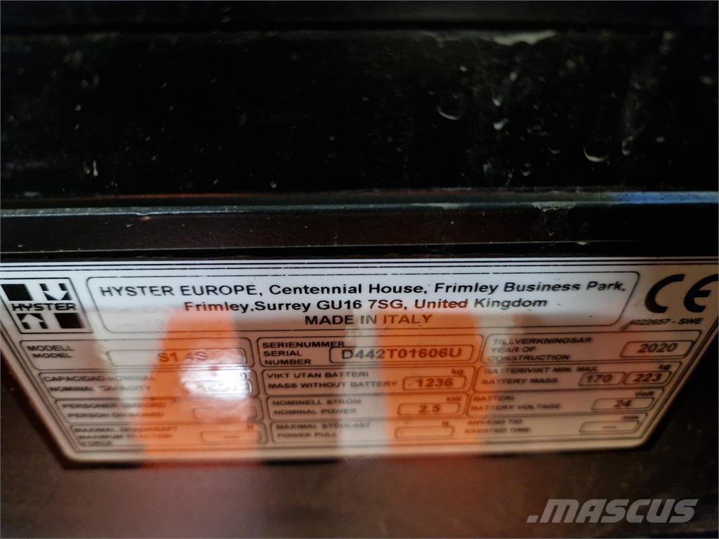 Hyster S1.4S IL Selbstfahrstapler