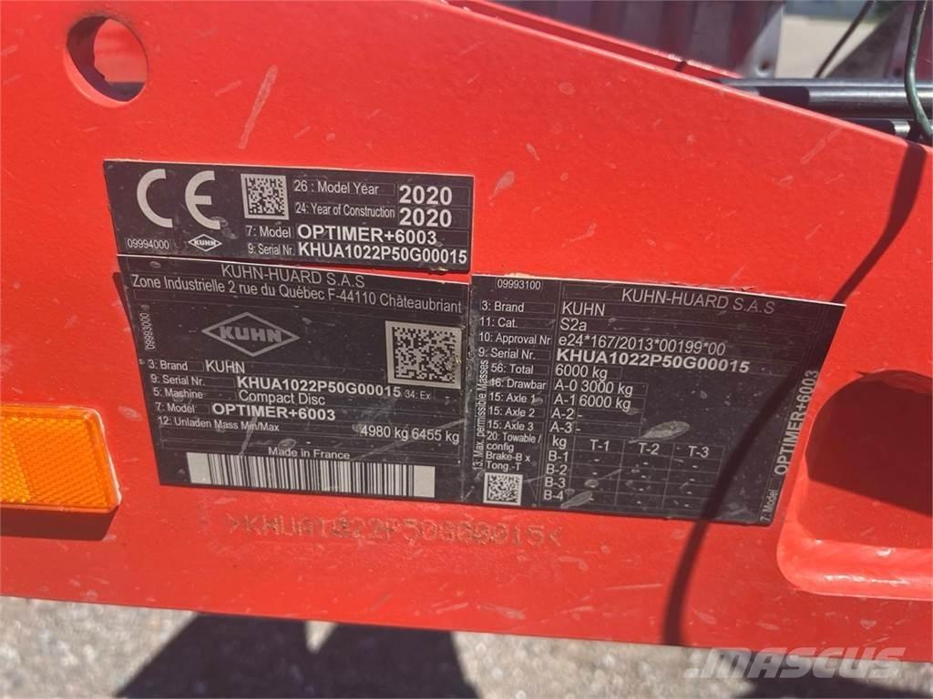 Kuhn Optimer + 6003 Sonstige Landmaschinen