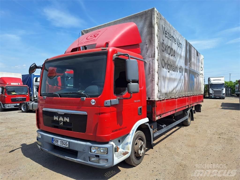 MAN TGL 8.180 Pritschenwagen/Pritschenwagen mit Seitenklappe