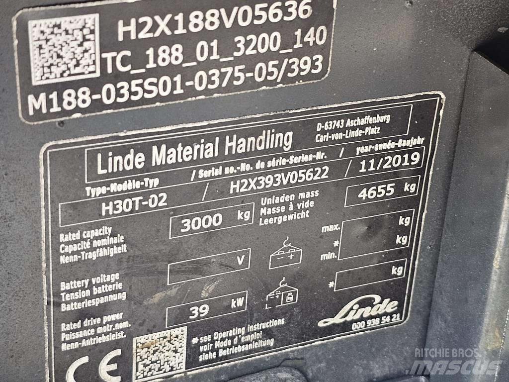 Linde H30T-02 Gasstapler