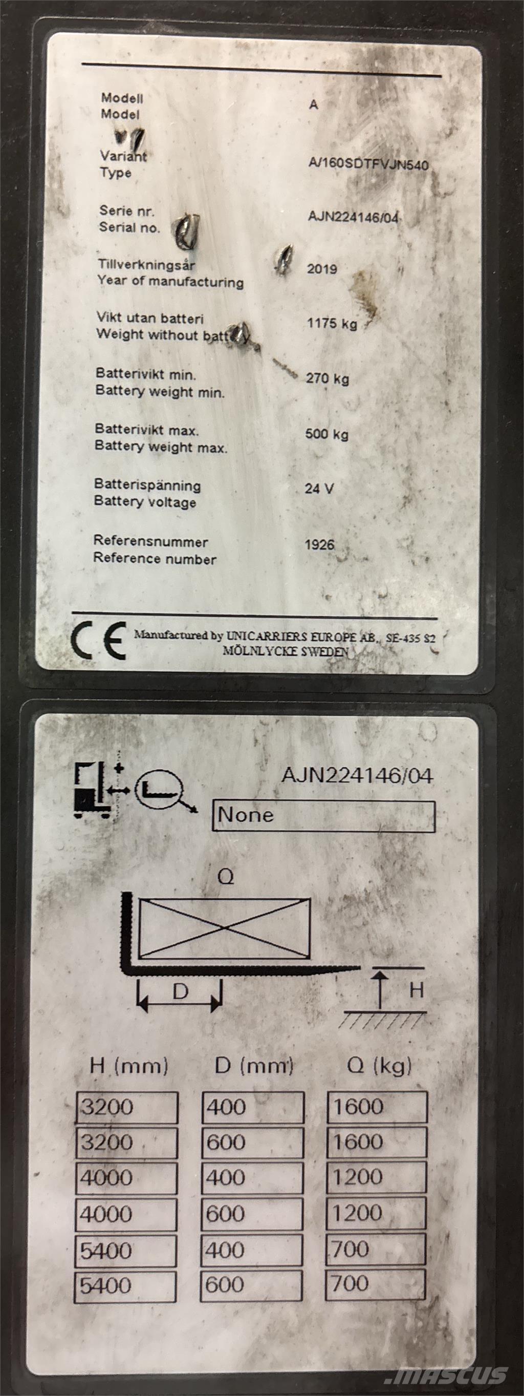 Atlet A160 Selbstfahrstapler