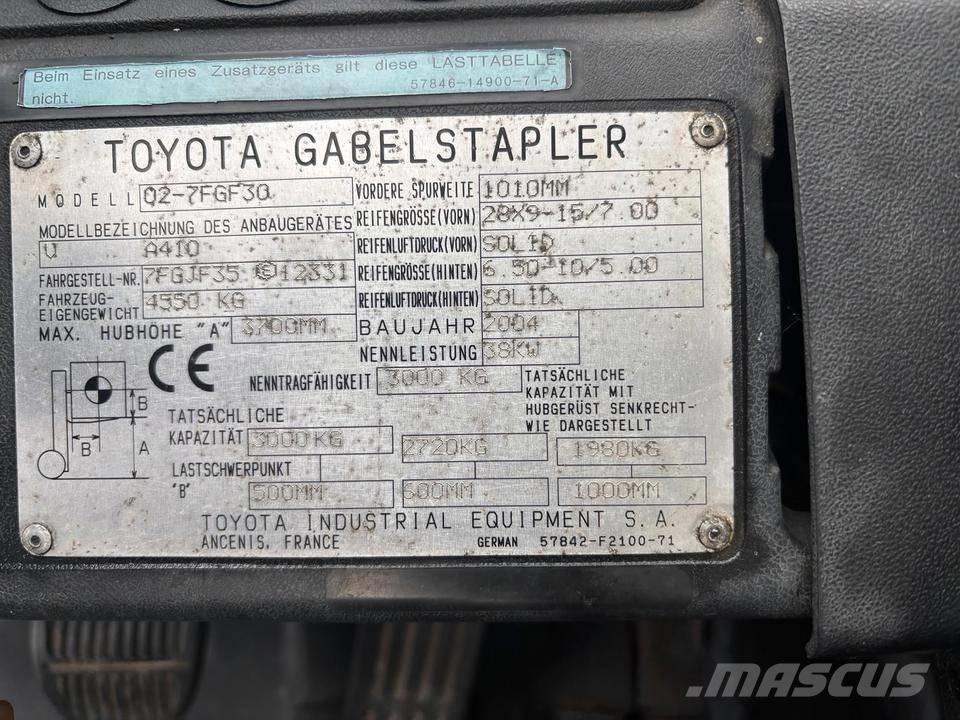 Toyota 7 FGF 30 Gasstapler