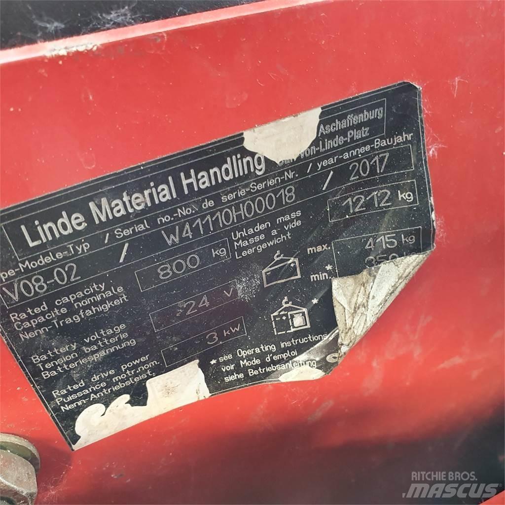 Linde V08-02 Mittelhub-Kommissionierer